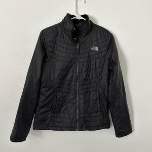 Black North Face Zip Up Jacket